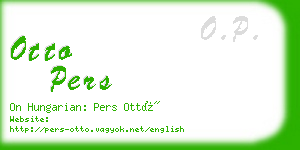 otto pers business card